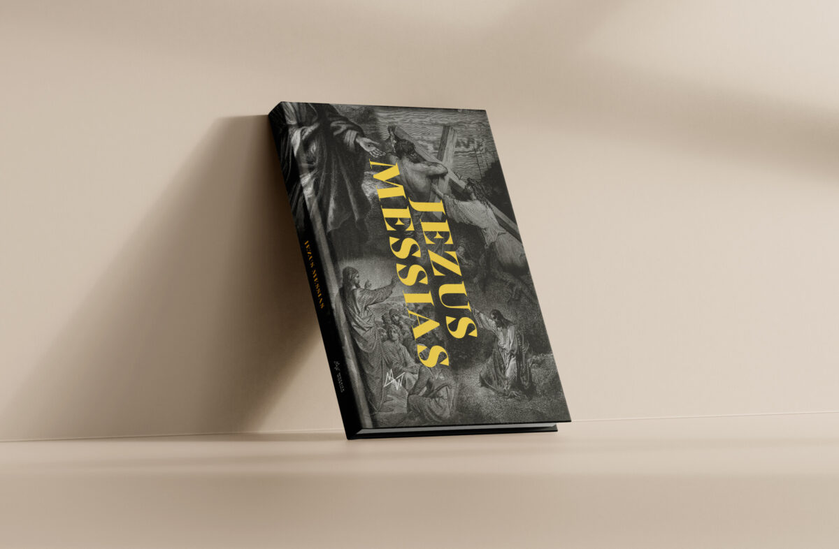 Boek Jezus Messias tegen een lichte achtergrond